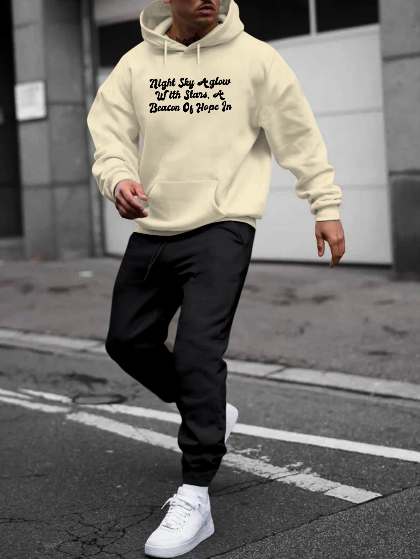 Sweat-shirt À Capuche Pour Homme, 2 Pièces, Décontracté, Harajuku