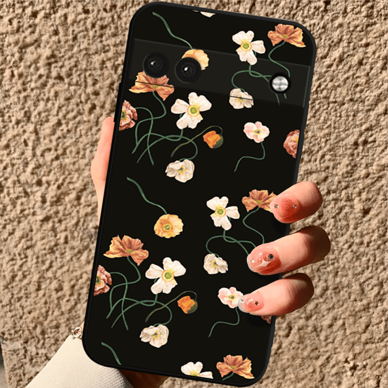 

Cute Flower Tpu Anti-fall Protective Soft Shockproof Phone Case For Pixel 6/6 Pro/6a/7/7 Pro/7a/8/8 Pro