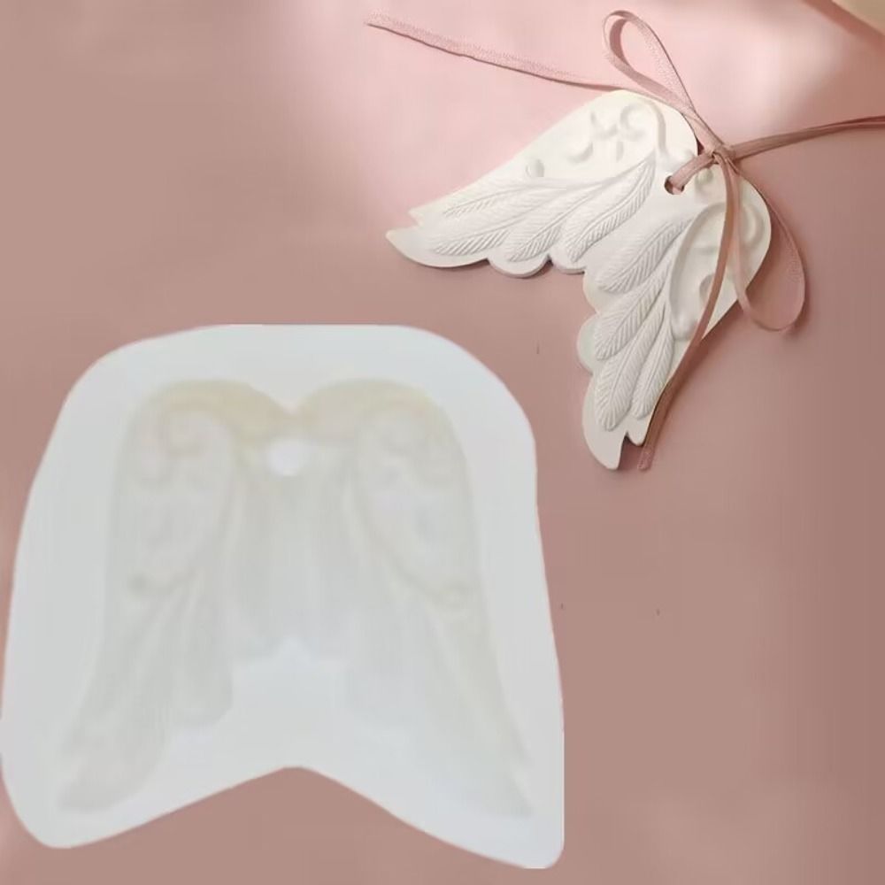 

Diy Angle Wing Silicone Molds Gypsum Molds Handmade Silicone Gypsum Wax Model Easy To Demold Angle Wing Plaster Car Pendant Home Decor