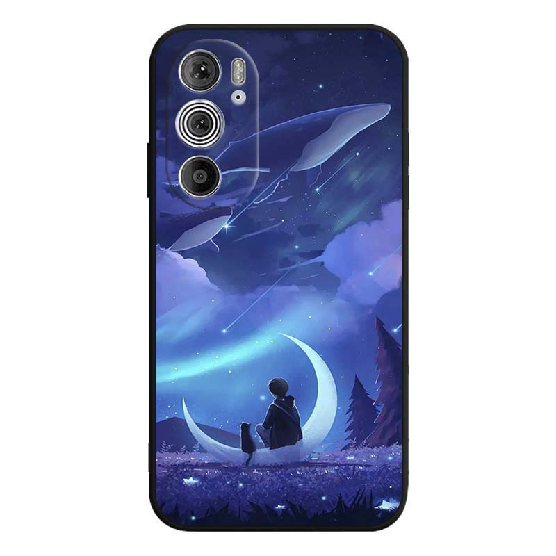 TEMU Phone Case: Starry Meteor Whale Tpu Soft Case For Motorola Moto X30 S30 E7 E32 E30 E40 E22s E22i G73 G72 G71 G53 G52 G82 G51 G42 G32 G41 G30 G10