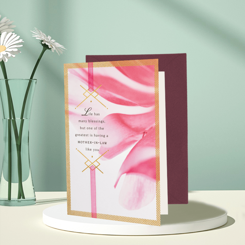 

Mother-in-law Greeting Card With Design - Day & Everyday Appreciation