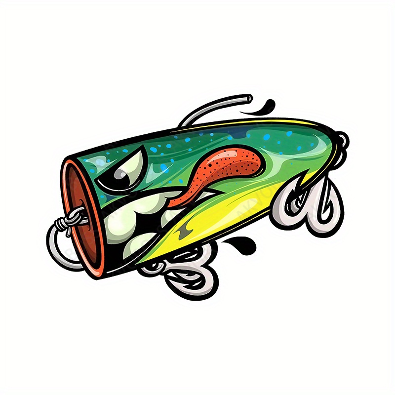 Fisherman Board Skillet Fishing Sticker Car Funny Vinyl - Temu Canada