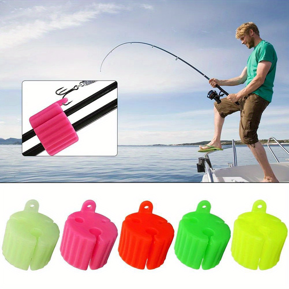 2Pcs Fishing Tackle Comfortable Elastic Anti-slip Fishing Pole
