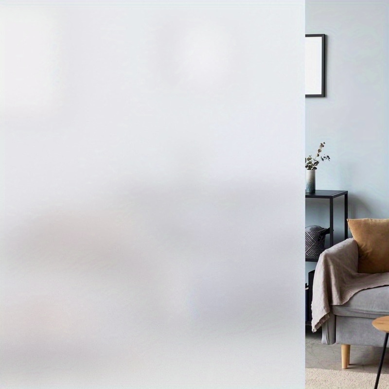 E-shop See-Transport Privatsphäre Frosted Glas Fensterfolie für Badezimmer, statische Haftung, ablösbare Wärmeabdeckung, nicht klebende, transparente