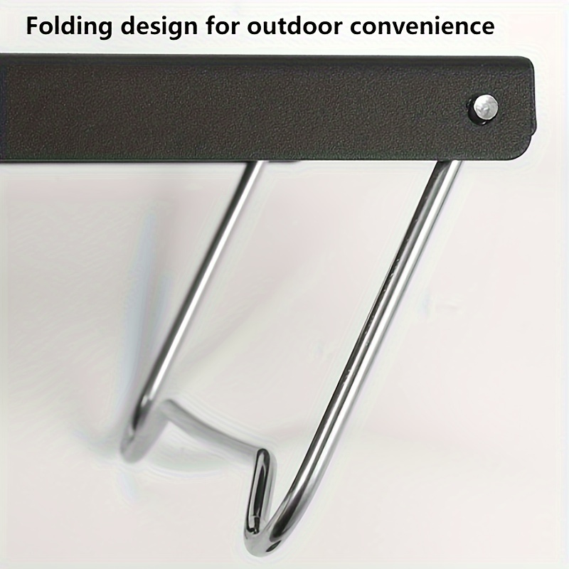 1pc Folding Picnic Table Campfire Rack Portable Campfire Grate Mini