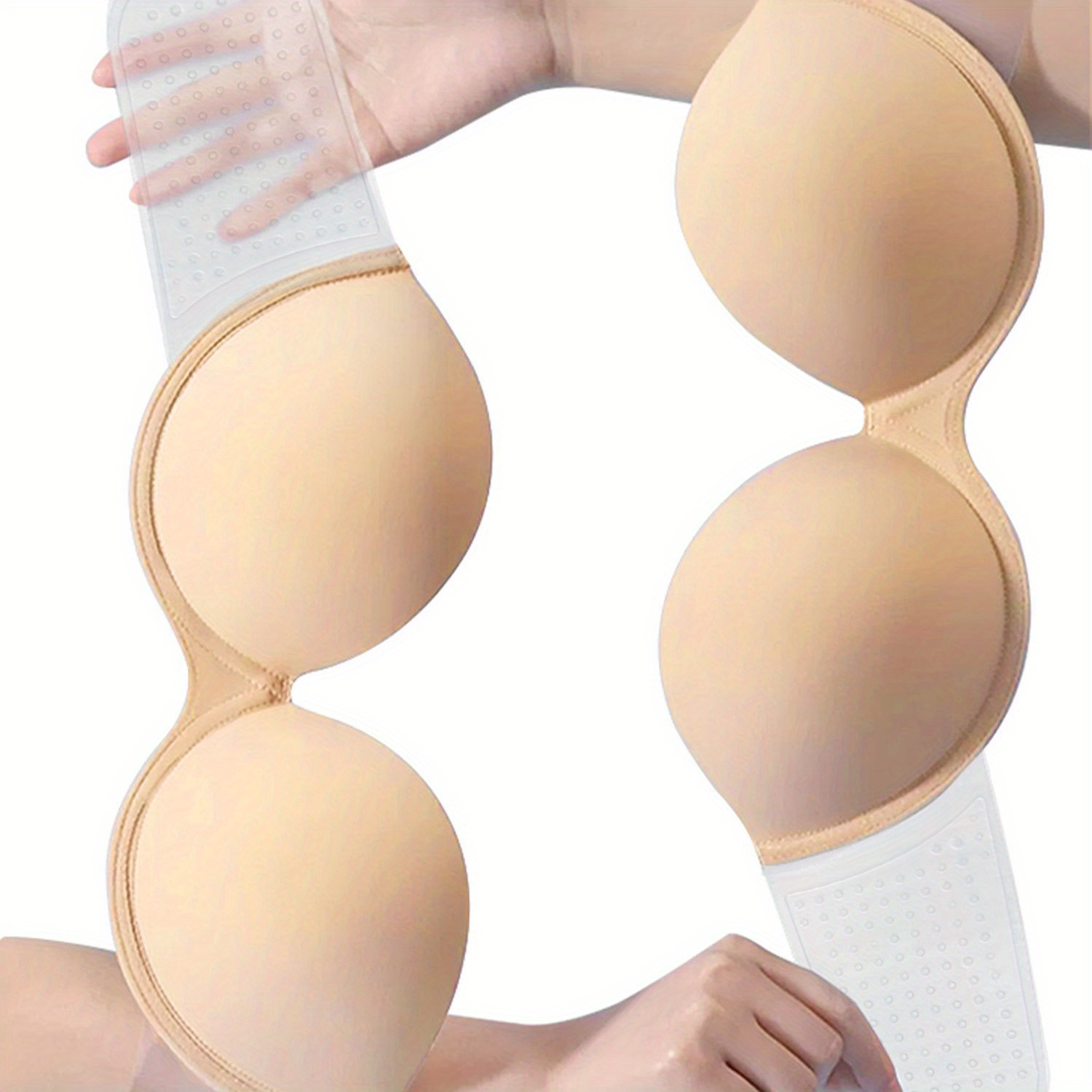 Reusable Silicone Stick On Push Up Gel Strapless Women Invisible Adhesive  Bra