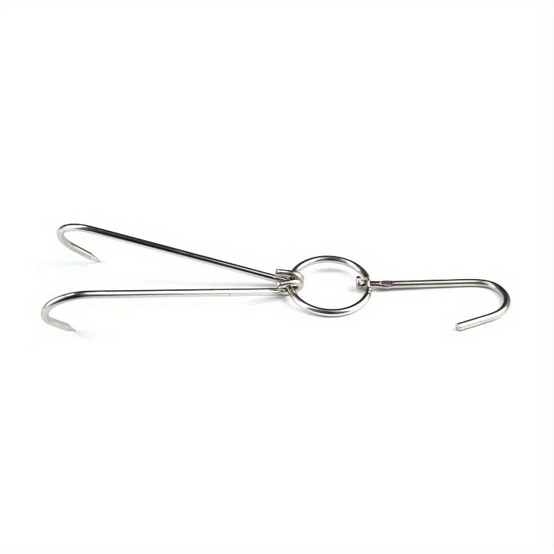 Stainless Steel Bacon Hanger, Smoker Hooks for Roast, Duck, Chicken, Meat  Hooks for Smoking, Hams Hanging Tool for Processing, Cooking, BBQ Grill,  Drying (8, S and Double-Prong Hook) : : Patio, Lawn
