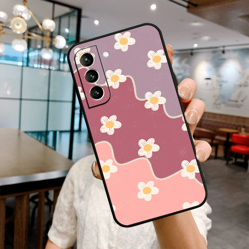 Cute Flower Tpu Soft Protective Phone Case Samsung S10 S20 Temu Canada 5470