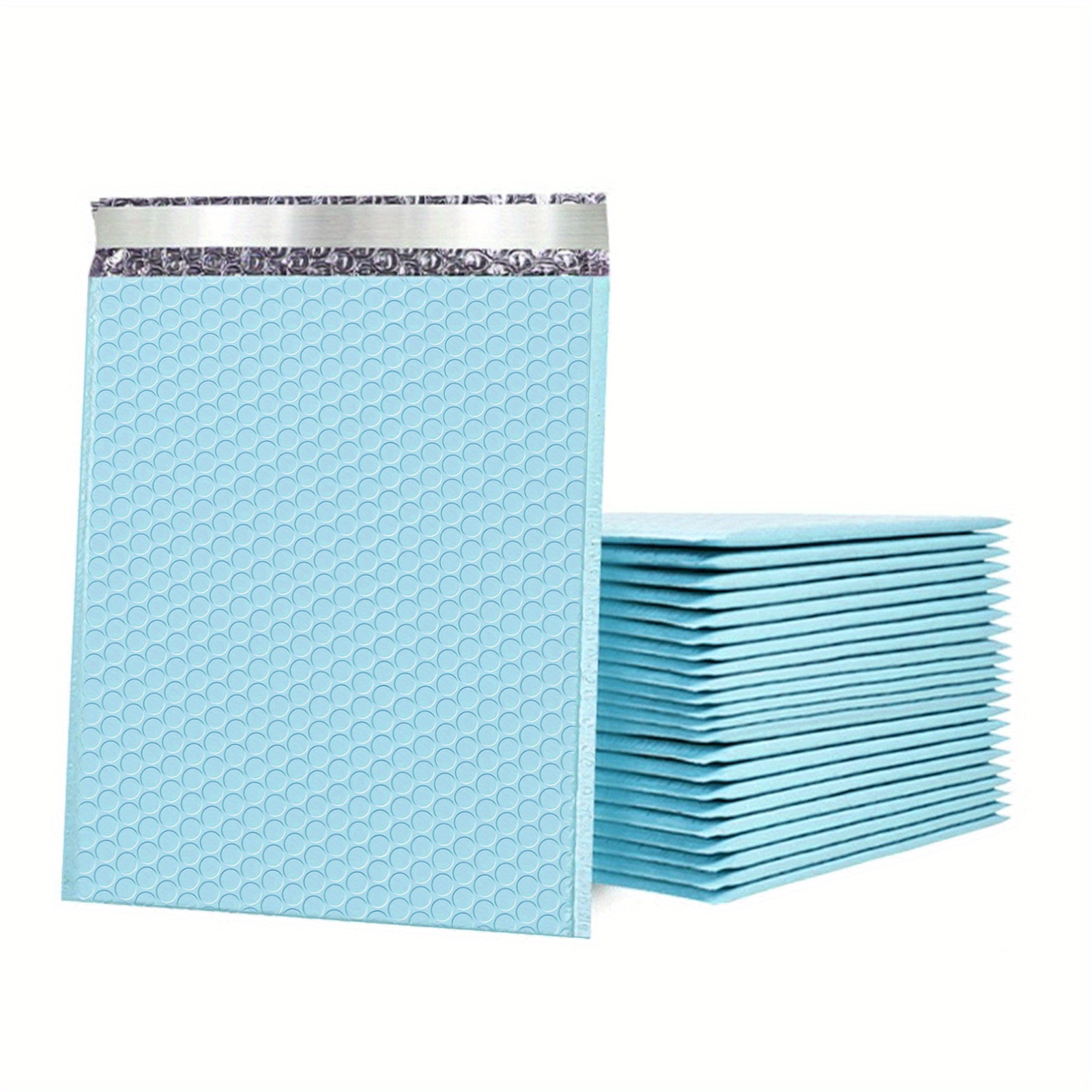 

20pcs Blue Bubble Mailers, 6x9in/8x11in/10x14in Shipping Mailers, Plastic Shipping Bags With Self Sealing Strips, Mailers For Boutique, Cosmetics, And Clothing