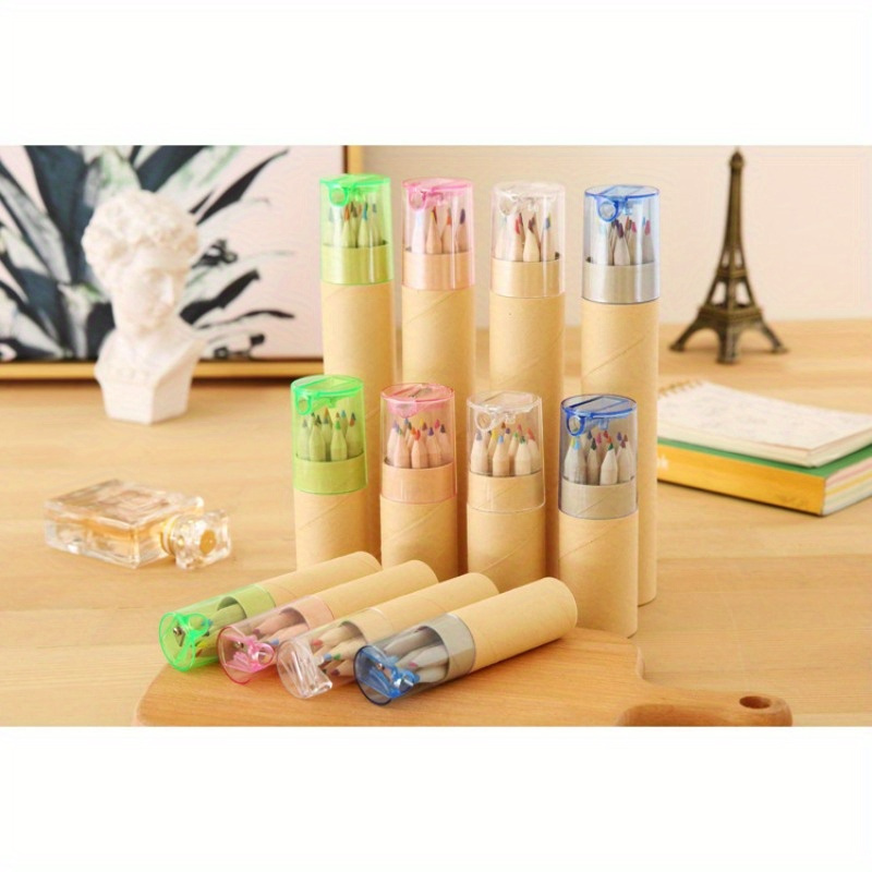 

12pcs Creative Student Stationery Painting Color Filling Pen Color Pencil Painting Pen Stationery Prize