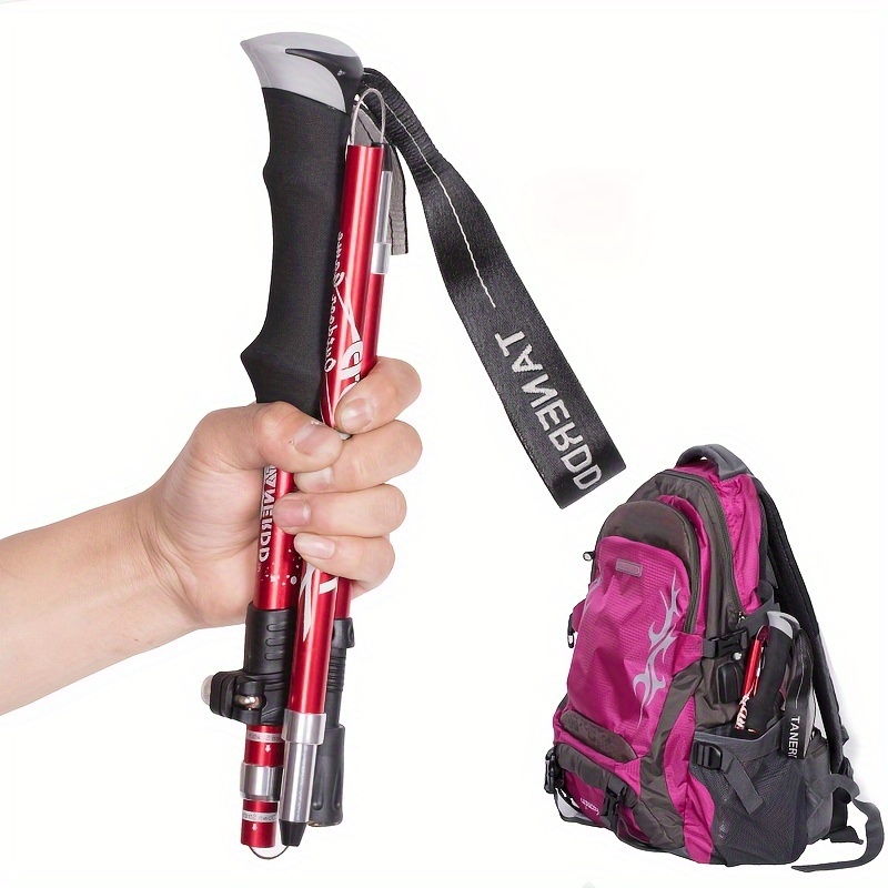 1pc Trekking Poles Lightweight Aluminum Alloy Collapsible Hiking