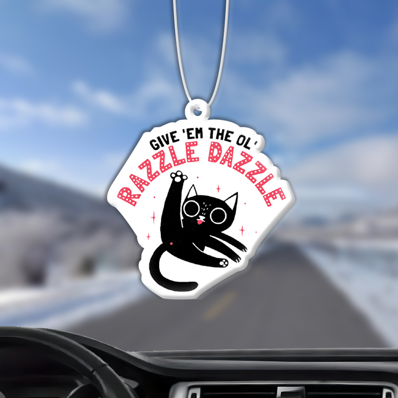 

Dazzle Air Freshener For Car Air Hanging Decor Accessories Interior Pendant Double-sided Print Fragrance Perfume Gifts For Car, Books, Living Room, Wardrobe