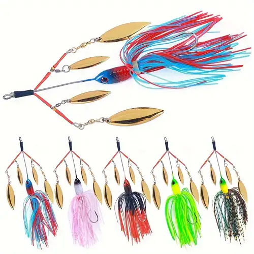 Fishing Lure, Chatterbait Spinnerbait For Bass Pike Fish, Outdoor