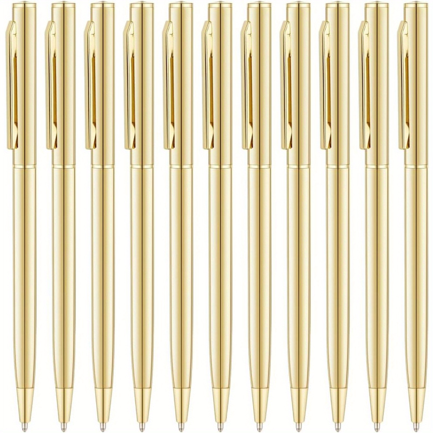6/8/10/12 Pcs Ballpoint Pens Black Ink Medium Point(0.11cm/0.03inch), Nice Gift For Wedding Ball Point Pen Writing Pens