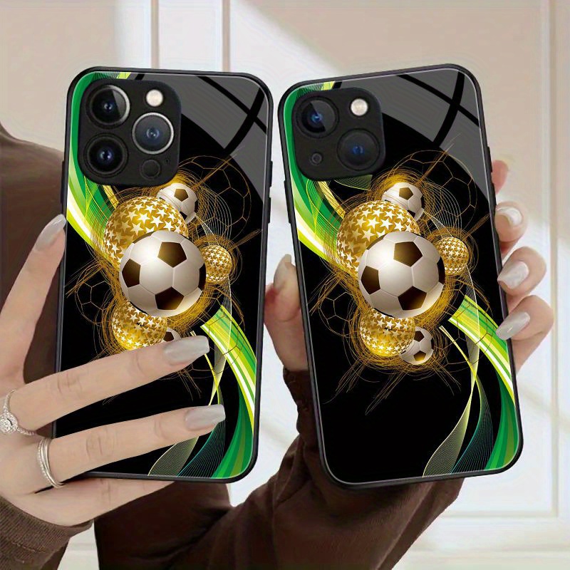 

Football Graphic Protective Phone Case For Iphone 11/12/13/14/12 Pro Max/11 Pro/14 Pro/15, Gift For Birthday, Girlfriend, Boyfriend