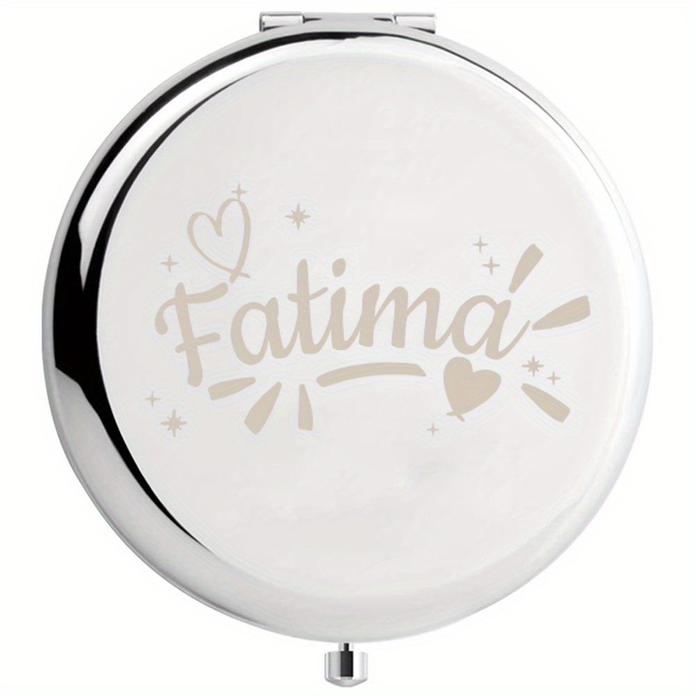 

1pc, Personalized Portable Makeup Mirror With Customized Name, A Thoughtful Gift For Graduation, Sister, Holiday Gift, Party Gift, Birthday Gift