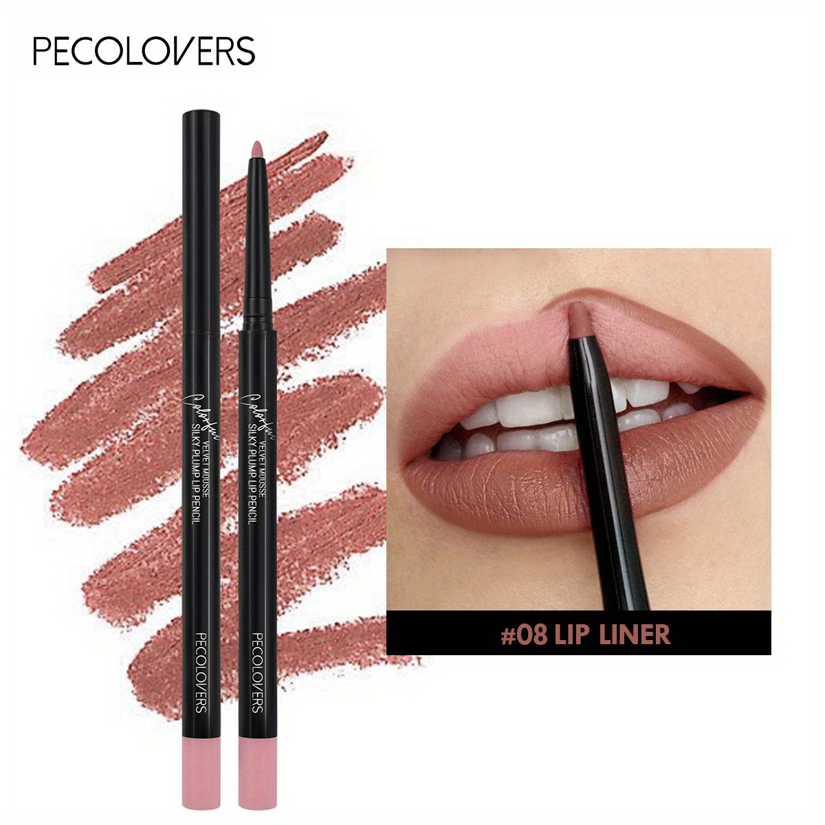 Matte Lipliner Set – 12 Farben, Wasserfest, Hochpigmentiert, Cremig & Langanhaltend, Mit Geschenkbox