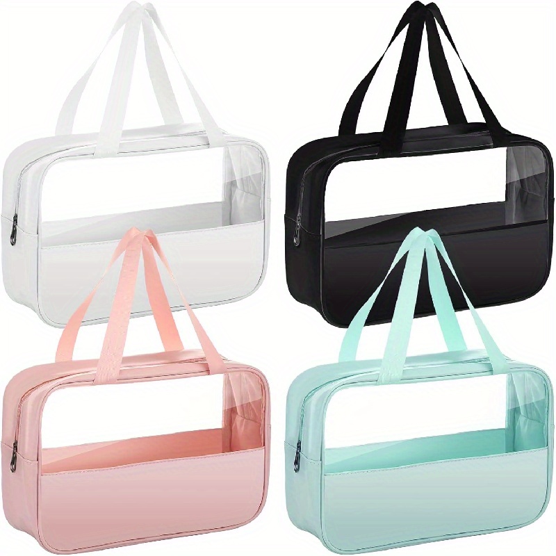 Large Clear Toiletry Bag Waterproof Transparent Cosmetic Bag - Temu