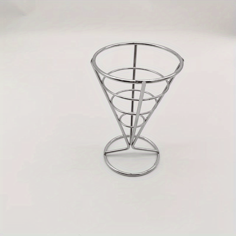 3pcs American Creative French Fries Food Basket Restaurant Wrought Iron Fried Chicken Mini Snack Basket Western Restaurant French Fries Fried Basket