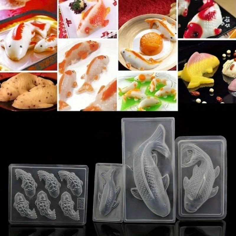 

Silicone Koi Fish Molds For Cake, Chocolate, Jelly, Sugar Crafting - 3d Diy Handmade Molds For Baking And Cooking