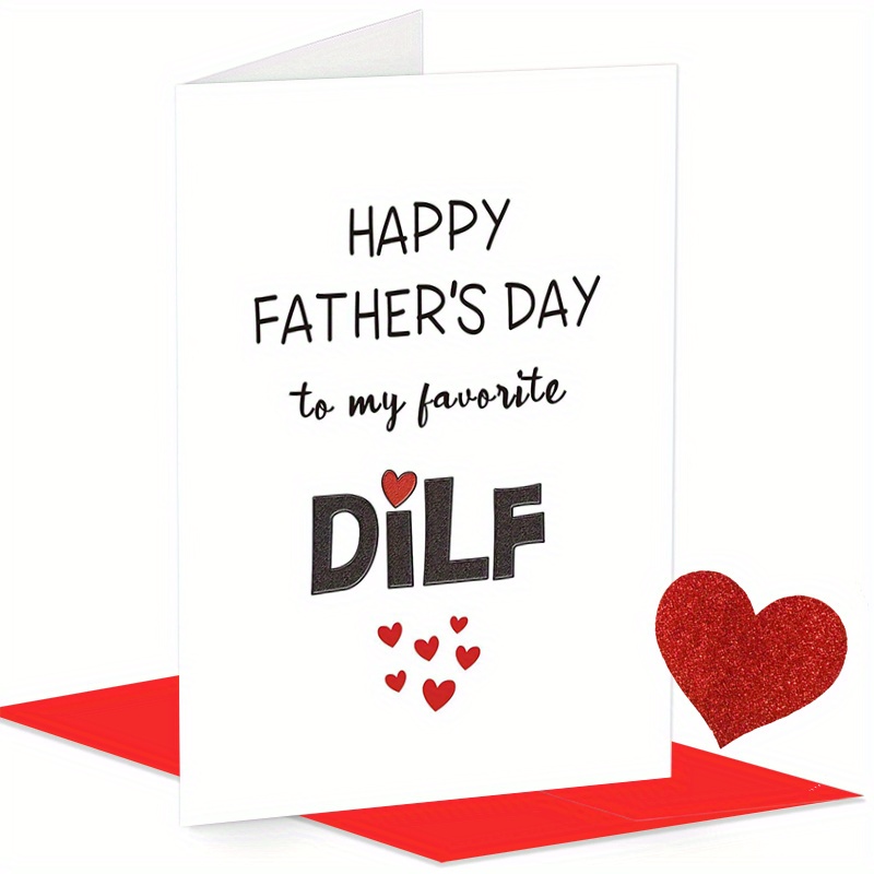

1pc, Happy Father's Day Card From Wife, Funny Dilf Card For Dad Daddy, To Your Favorite Dilf, Small Business Supplies, Thank You Cards, Birthday Gift, Cards, Unusual Items, Gift Cards