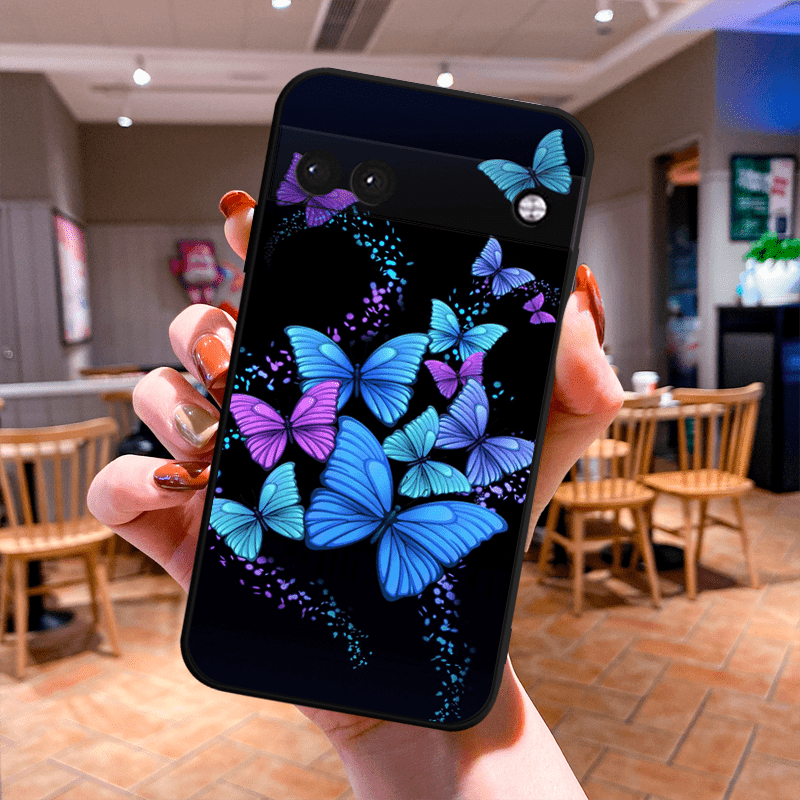 

Beautiful Butterfly Tpu Anti-fall Protective Soft Shockproof Phone Case For Pixel 6/6 Pro/6a/7/7 Pro/7a/8/8 Pro Gift For Birthday/easter/boy/girlfriends