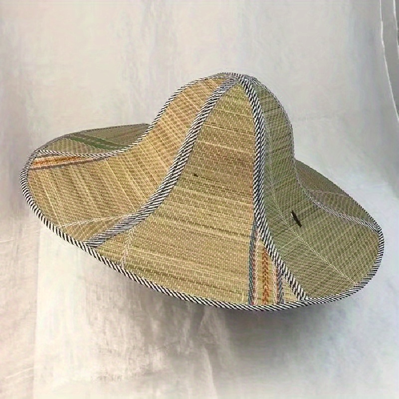 Stylish Practical Foldable Straw Hat Men Uv Protection Sun - Temu Canada