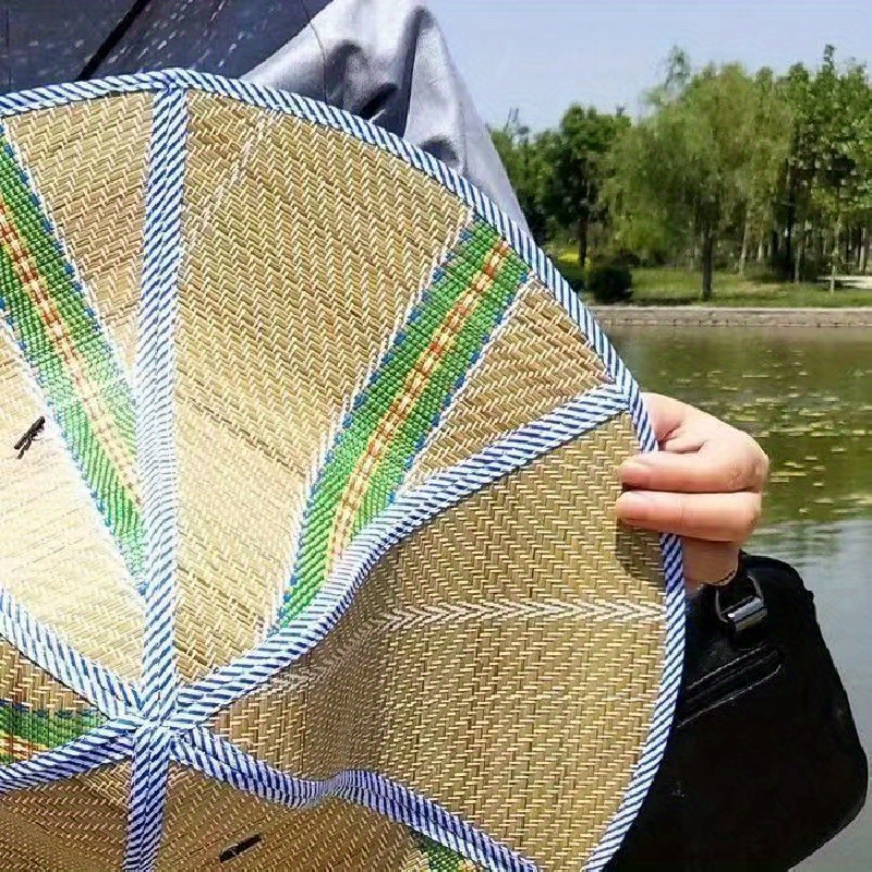 Men's Breathable Straw Sun Hat For Outdoor Activities - Casual Fishing Hat,  UV Protection Top Hat, Beach Hat