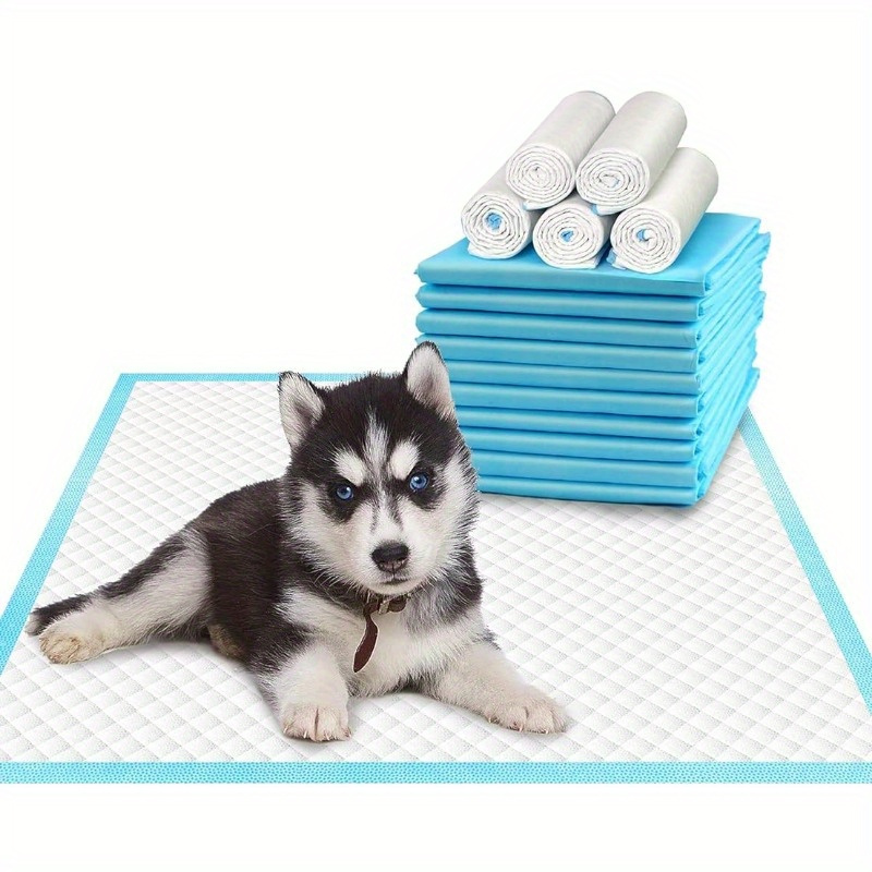 

20/40/50/100pcs Dog Disposable Urine Pads, Thickened High Absorbent Dog Potty Training Diaper Pads With Leak Proof Design, Odor Removal Dog Toilet Pads Pet Cleaning Supplies