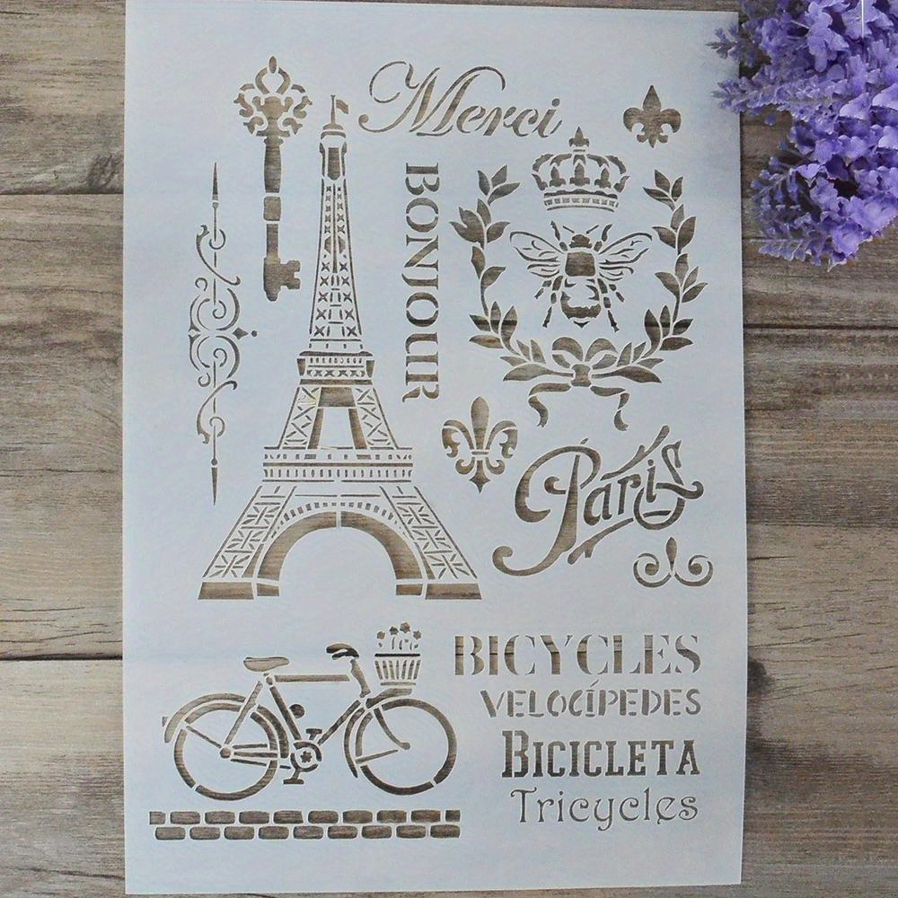 

A4 Diy Craft Vintage Paris Stencils For Wall Painting Scrapbooking Stamping Album Decorative Embossing Paper Card