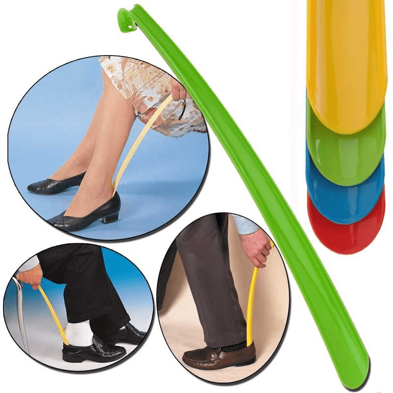 

1pc Plastic With Handle Thickened Shoe Puller Length Lazy Wear Shoe Lifter Shoe Pump Shoe Slipper Shoe Puller