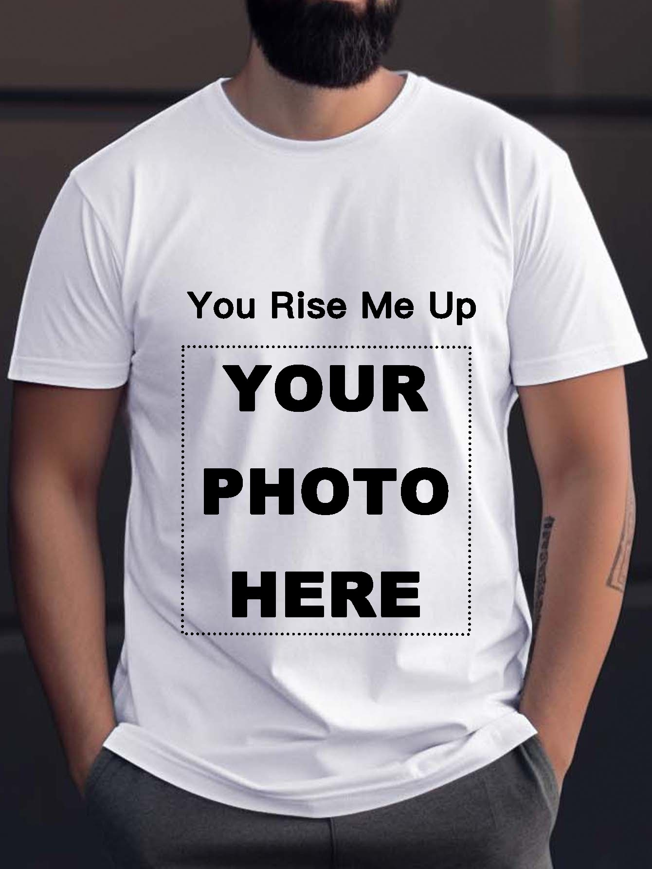 Psyd-Uck Men's T-Shirt Adult Short Sleeve Tee Fashion Summer Tops Black