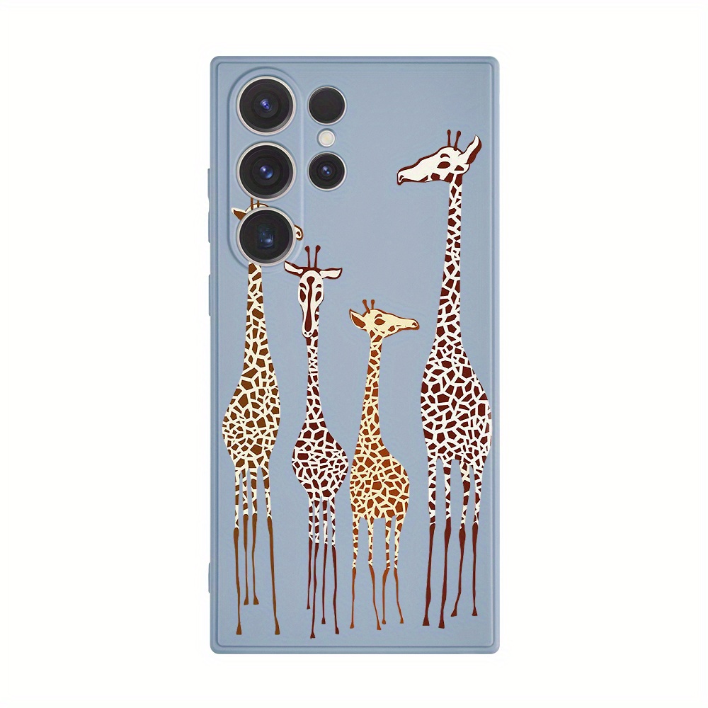 Cartoon Funny Giraffe Graphic Shockproof Protective Phone Temu