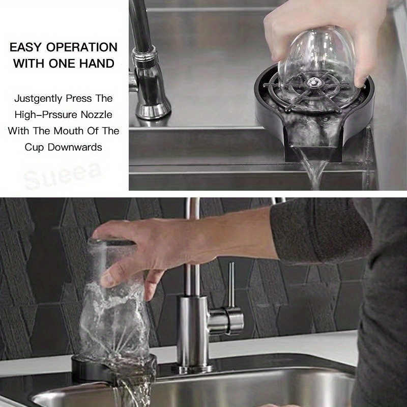 1pc   sink with high pressure cup washer and automatic flush kitchen water cup filter details 1