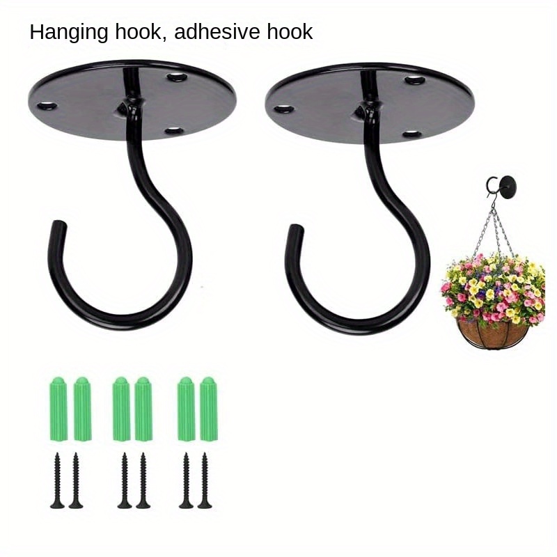 Flower Basket Hook Wall Hanging Basket Holder Potted - Temu