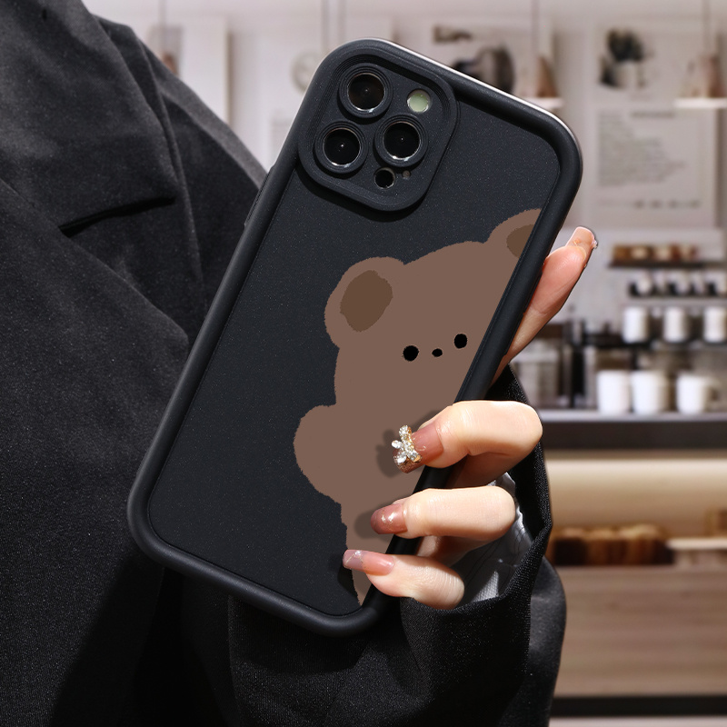 

New Case Luxury Shockproof Cute Bear For Iphone 11 12 13 14 15 Pro Max Mini For X Xs Max Xr 7 8 Plus 7p 8p Se 2 Se3 Phone Case
