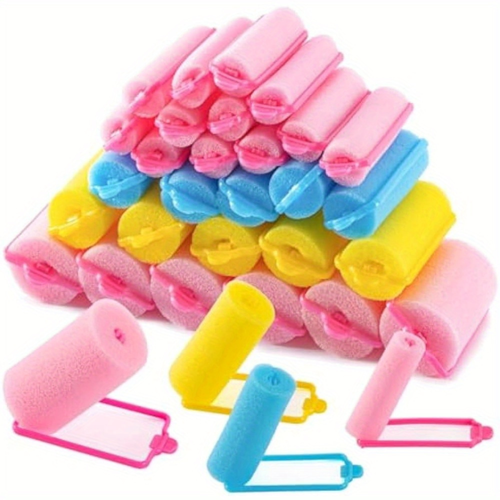 

29pcs Sponge Hair Rollers, Foam Hair Roller Sleeping Hair Curlers Flexible Hair Styling Curlers Sponge Curlers For Hairdressing Styling