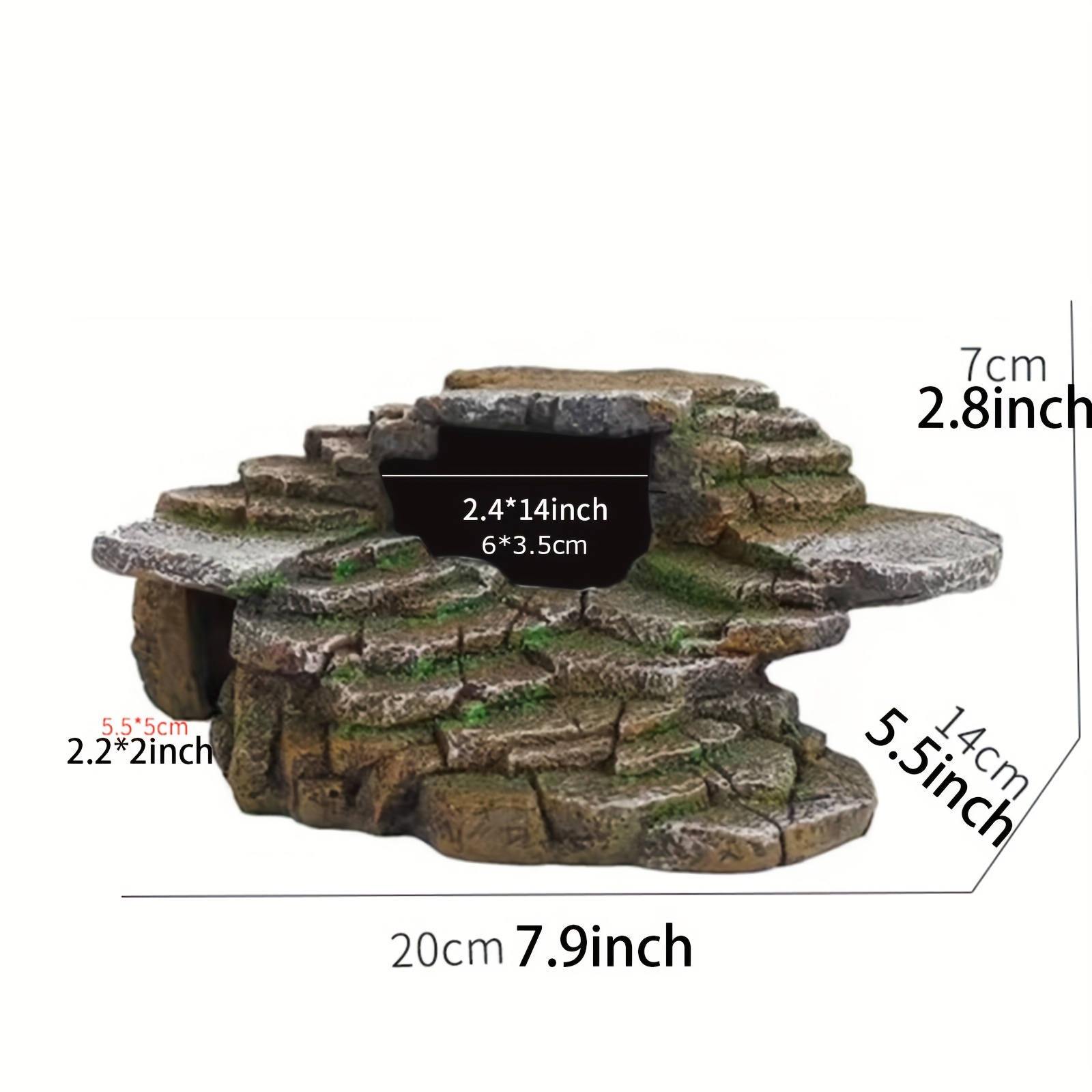 1pc Aquarium Resin Reptile Platform Turtle Shale Step Ledge And