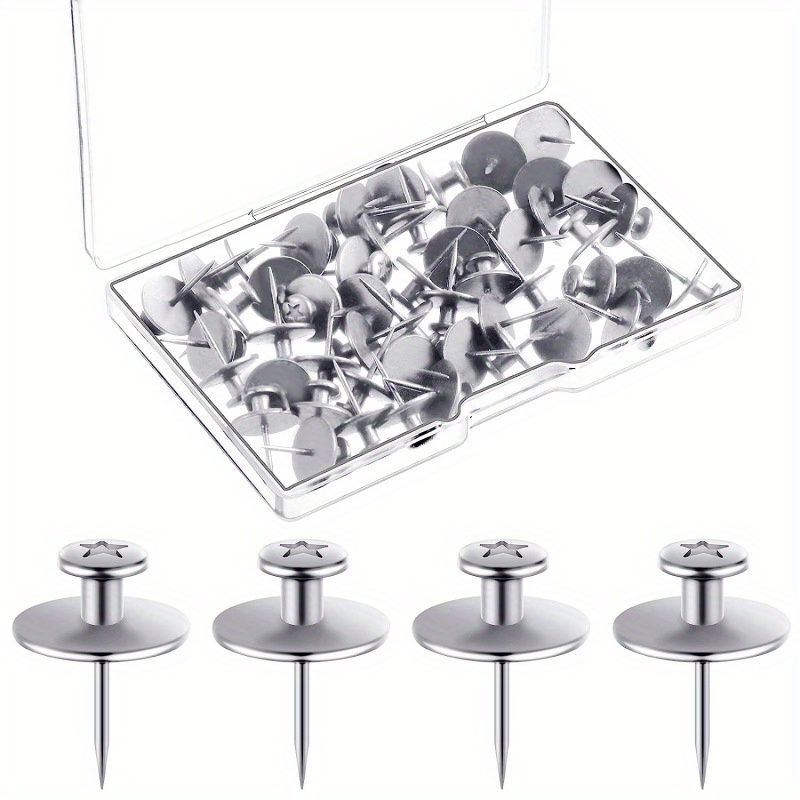Picture Hangers Hooks Drywall Double Headed Nails Push Pin - Temu