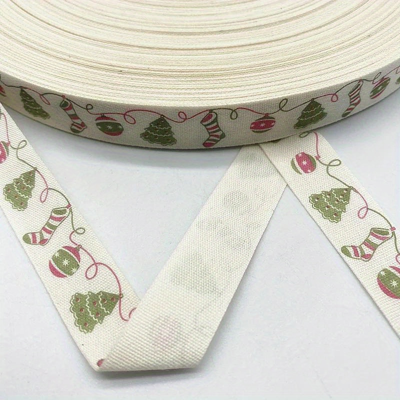 5 Yards Of 15mm Christmas Ribbon, Designed And Printed Ribbon For Gift Wrapping Supplies For Christmas Parties