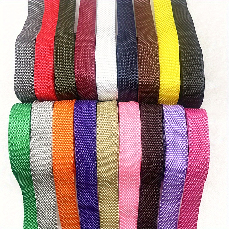 

New 5 Yards 25mm Width Nylon Webbing Package Strapping Crafts Colorful Useful Practical Supplies