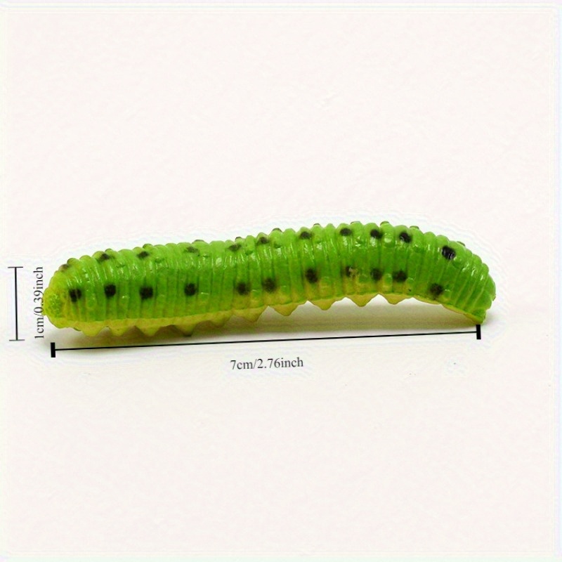 Simulation Caterpillar Green Worm Crawl Insect Animal Prank - Temu