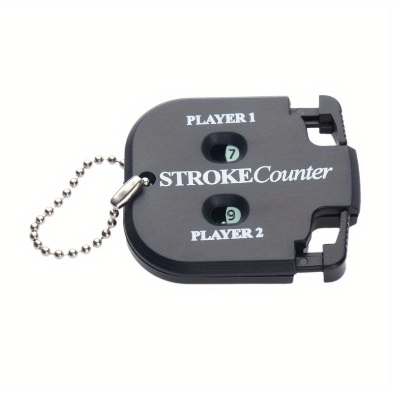 

1pc Mini Handy Golf Shot Count Stroker, Putt Score Counter, 2 Digits Scoring Keeper With Key Chain, Golf Accessory, Golf Training Aids