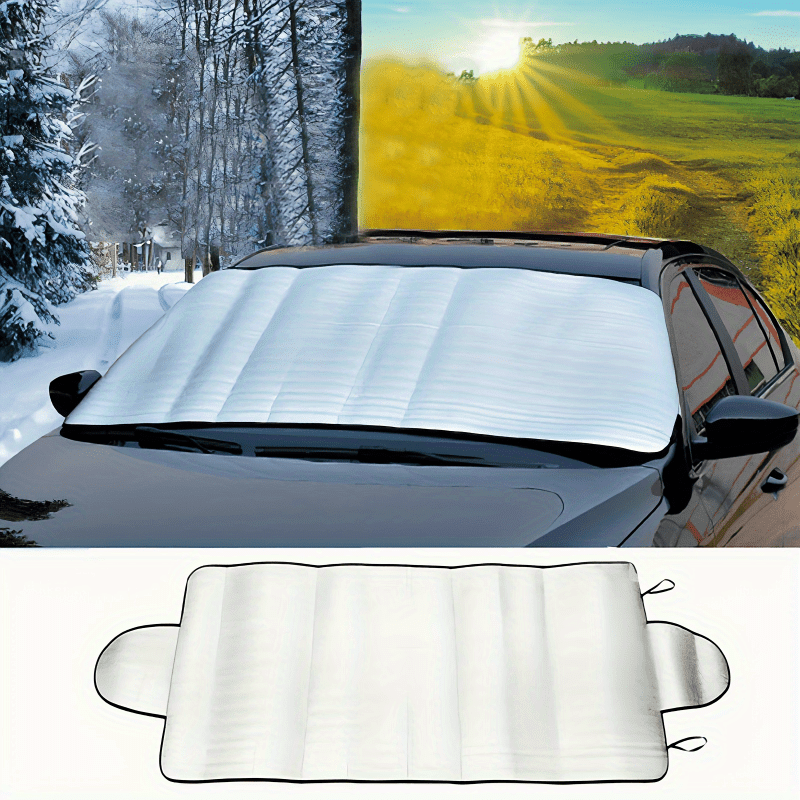 

1pc Winter Car Windscreen Windshield Front Cover Anti Snow Frost Ice Shield Dust Protector Heat Sun Mat
