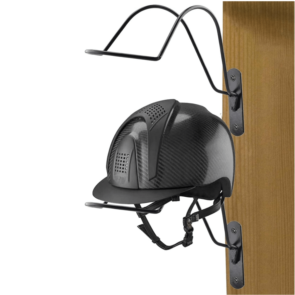 

2pcs Wall Mounted Equestrian Helmet Rack, Multifunctional Metal Helmet Holder