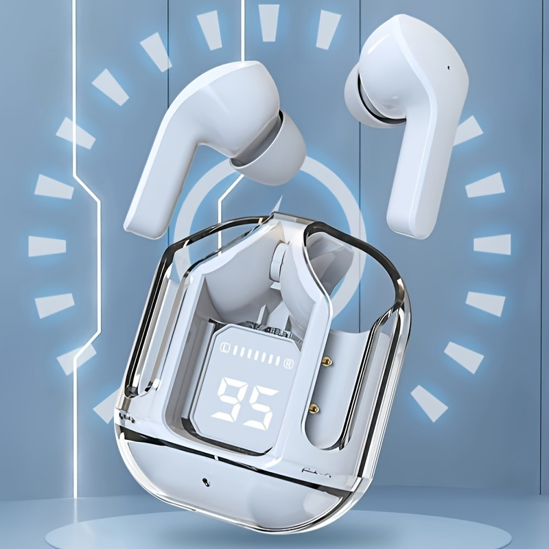New Air 39 Auricolari wireless ENC trasparenti alla moda con cancellazione del rumore, funziona con tutti i telefoni cellulari_voghion.com