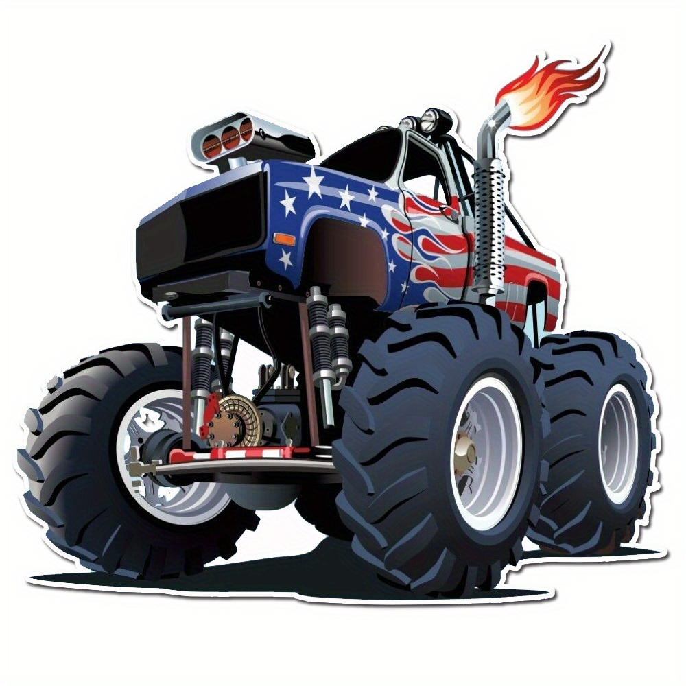 

Car Monster Truck Car Stickers Suitable For Any Flat Place Stickers Fun Decals