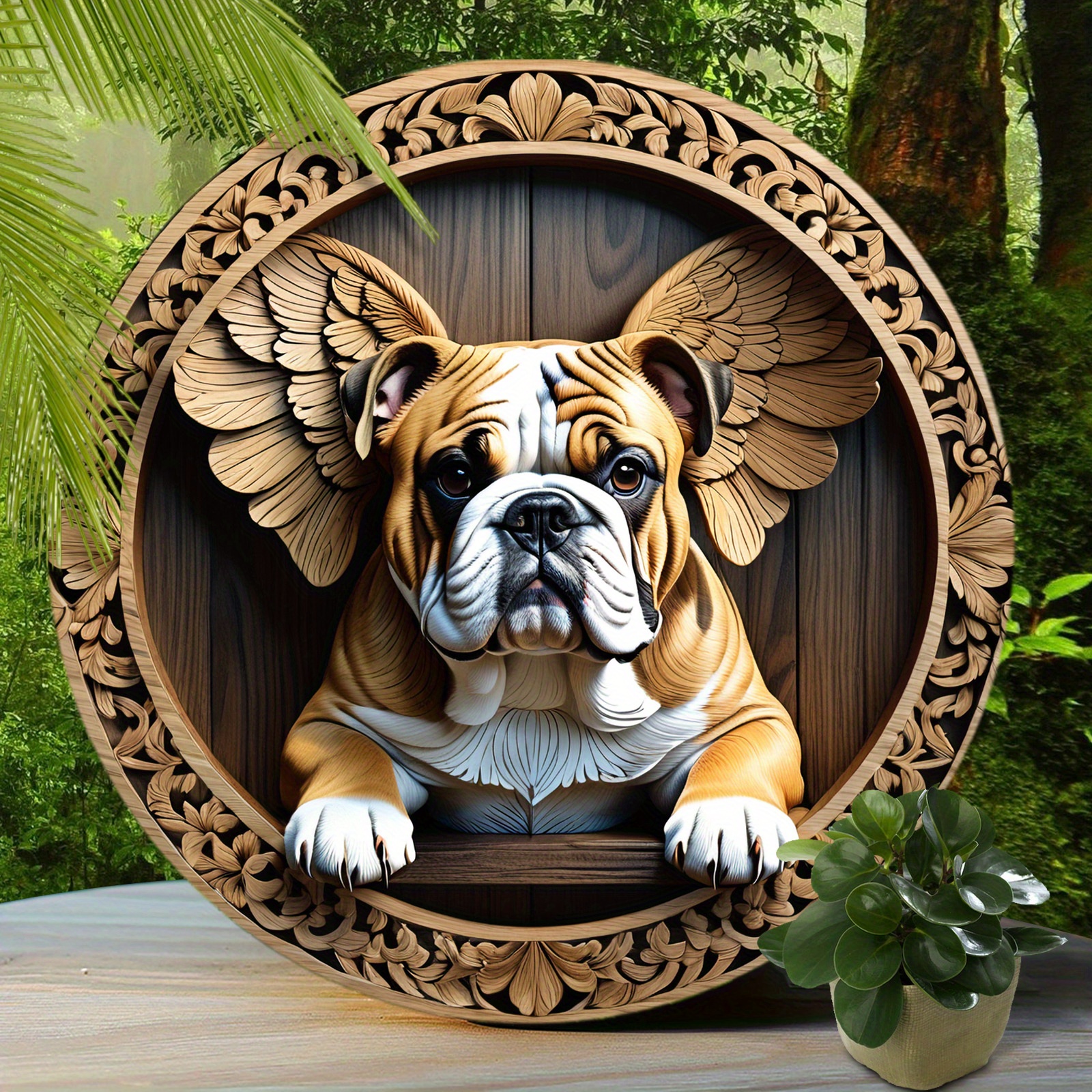 イングリッシュブルドッグ、記念、犬の銅像の犬の灰のための壷、ArtDog