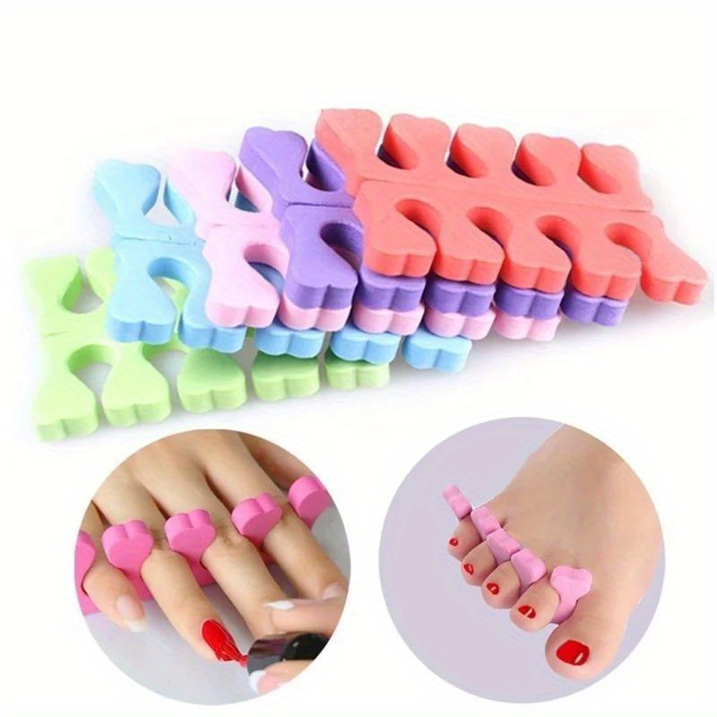 

10pcs/set Sponge Foam Finger Toe Separator Nail Art Salon Pedicure Manicure Tool For Nail Salon