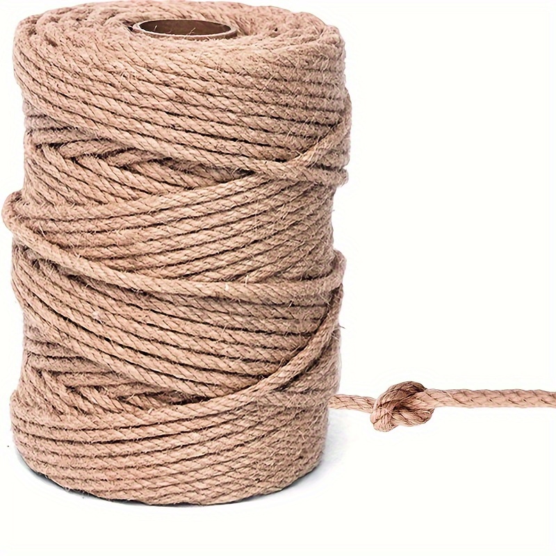 Jute Cord Twine Hemp Rope 10mm thick for Decoration, DIY Crafts, Gardening,  Cat Tree (10 Meters)